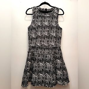 Banana Republic tweed dress. Black and white. Size 6